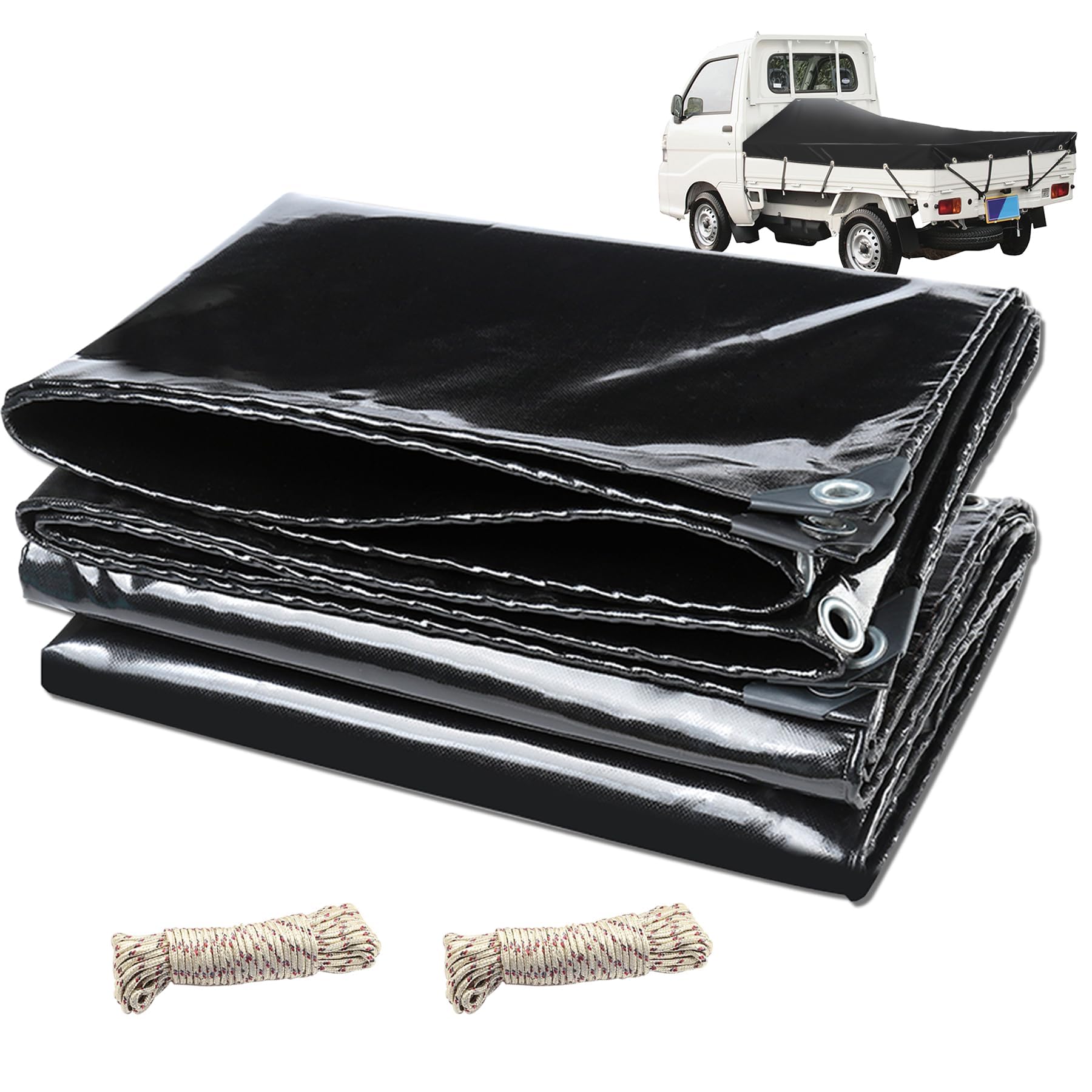 

POSTEK Light Truck Bed and 2t Waterproof Polyester Canvas with Four UV and x Cover, 1t, 1.5t, Capacity, Corners, Protection, Freeze- Weather-Resistant чёрный