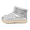 UGG נעלי סניקרס לנשים כסף מטאלי מקסי מיני קלאסיות 1135151-MSLV