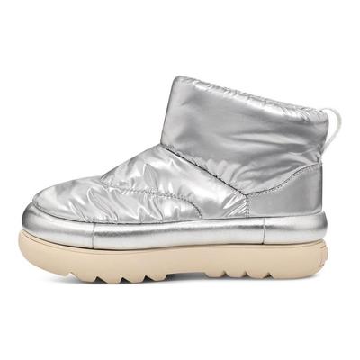 Klassische Maxi Mini Metallic Silber Damen Sneaker 1135151-MSLV