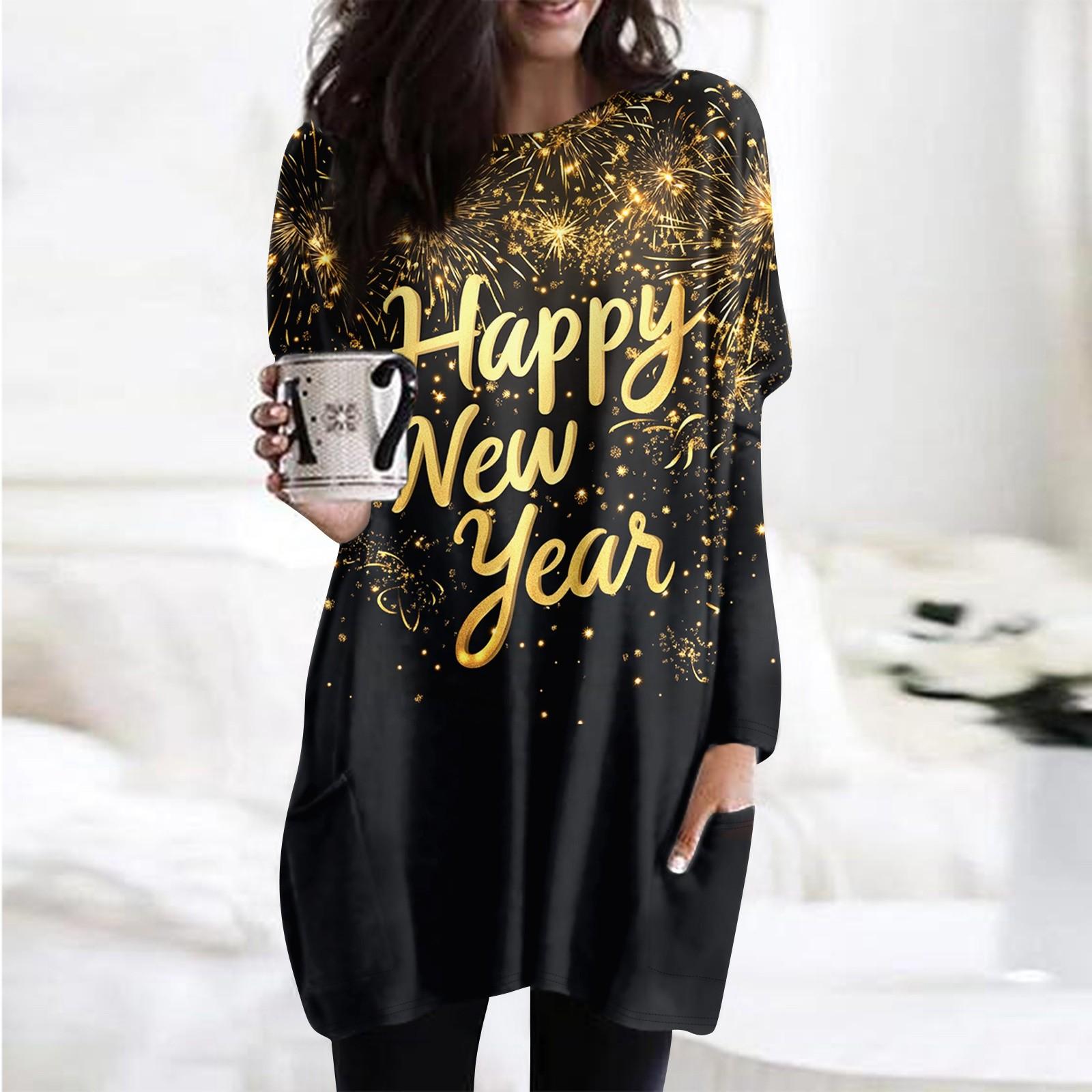 

Женская толстовка с круглым вырезом и принтом, платье-рубашка с длинными рукавами и принтом, пуловер свободного покроя, свободный крой, топы с карманами M золотой