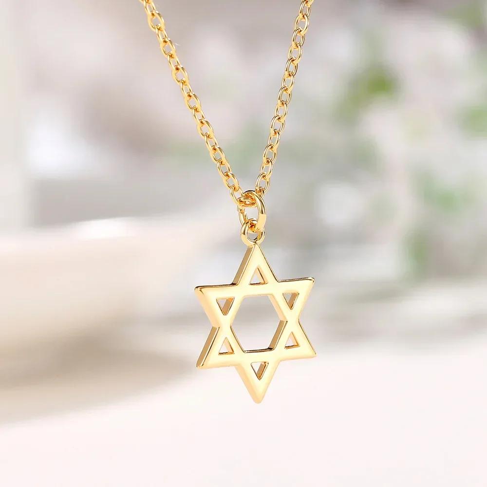 Gift Creative Style Star Shape Pendant Necklace For Women Lovely Neck Jewelry With Brilliant Cubic Zirconia Daily Collocation