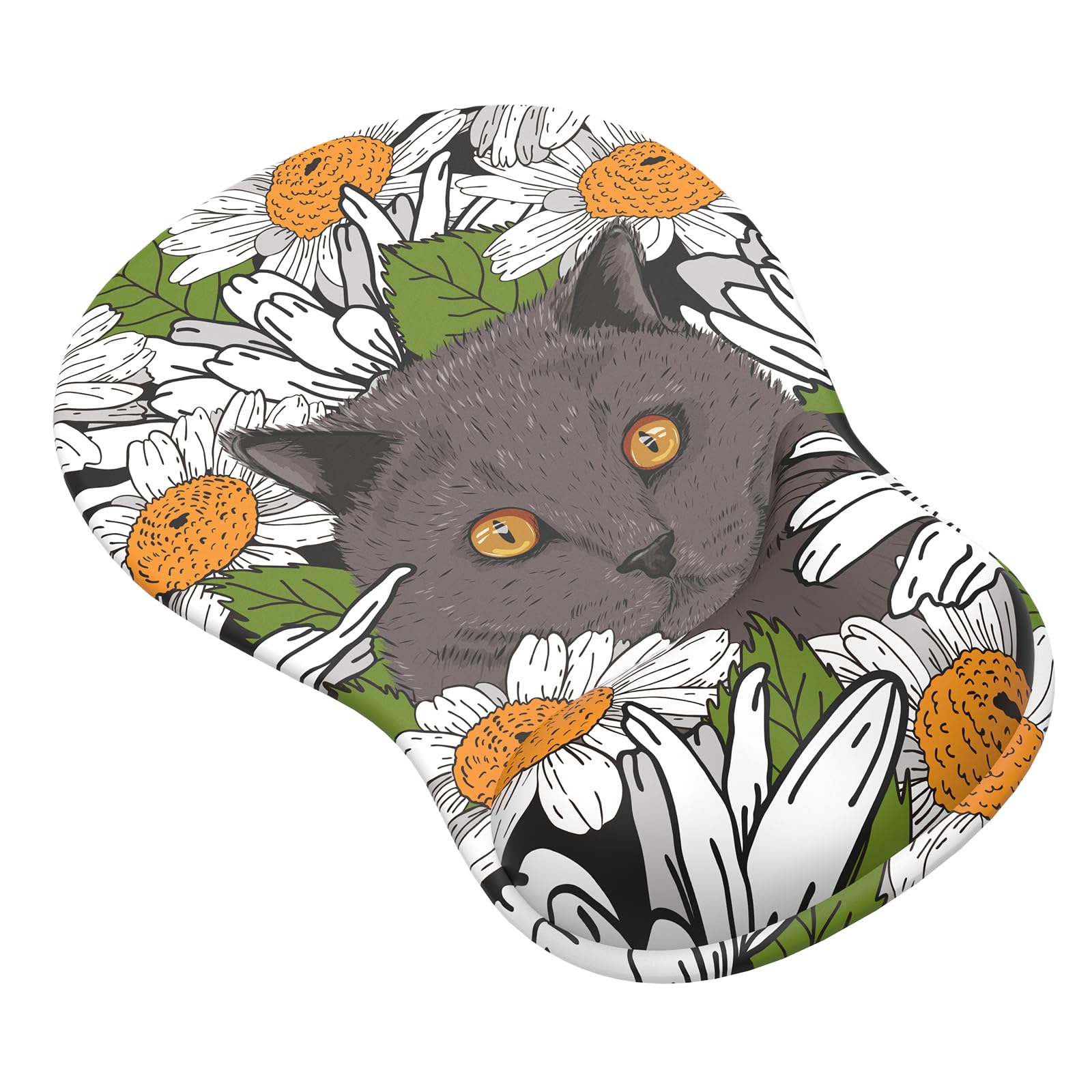 

Коврик для мыши Giecy с запястьем Эргономичный игровой коврик для мыши с запястьем Уменьшает запястья и для и Интернет-кафе Поддержка, Отдых, Усталость, Подушка, Нескользящий,