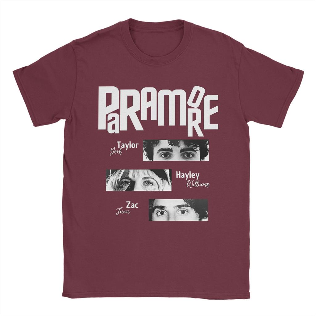 Rockband Paramore T-Shirts Herren Lustige Reine Baumwoll-Tees Rundhals Kurzarm T-Shirt Neuankömmling Kleidung