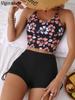 Vigoashely 2024 Sexy Black Strapped Bikini Set High Waist Push UP Swimsuit Women Backless Swimwear Biquinis Summer Bathing Suit