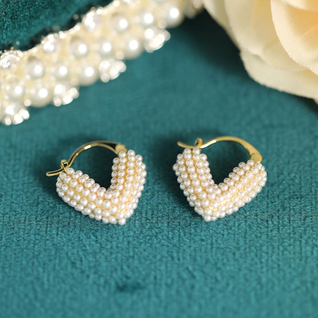 Classic Ear Buckle Anti-allergic Real Gold Electroplated Zircon Opal Earrings for Women