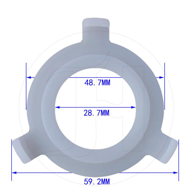 

E27 to E14 Lamp Holder Conversion Ring: Snap-on Plastic Adapter for Large to Small Lampshades