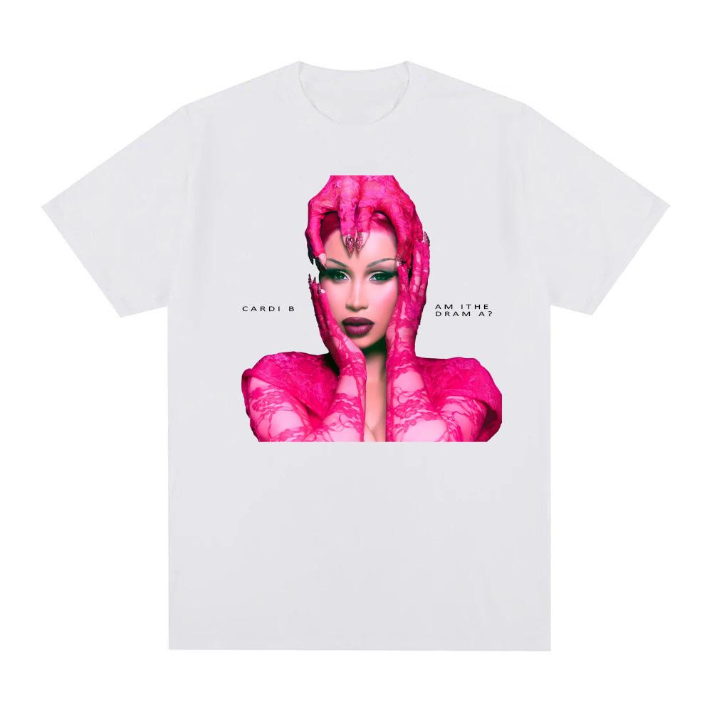 Cardi B album Am I the Drama T Shirt Fashion Summer Casual O-neck Tshirt High Quality 100%Cotton Comfortable Ropa De Mujer