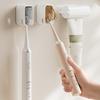 Dustproof Wall-mounted Toothbrush Holder Punch-free Bathroom Organizer For Electric Toothbrush Storage