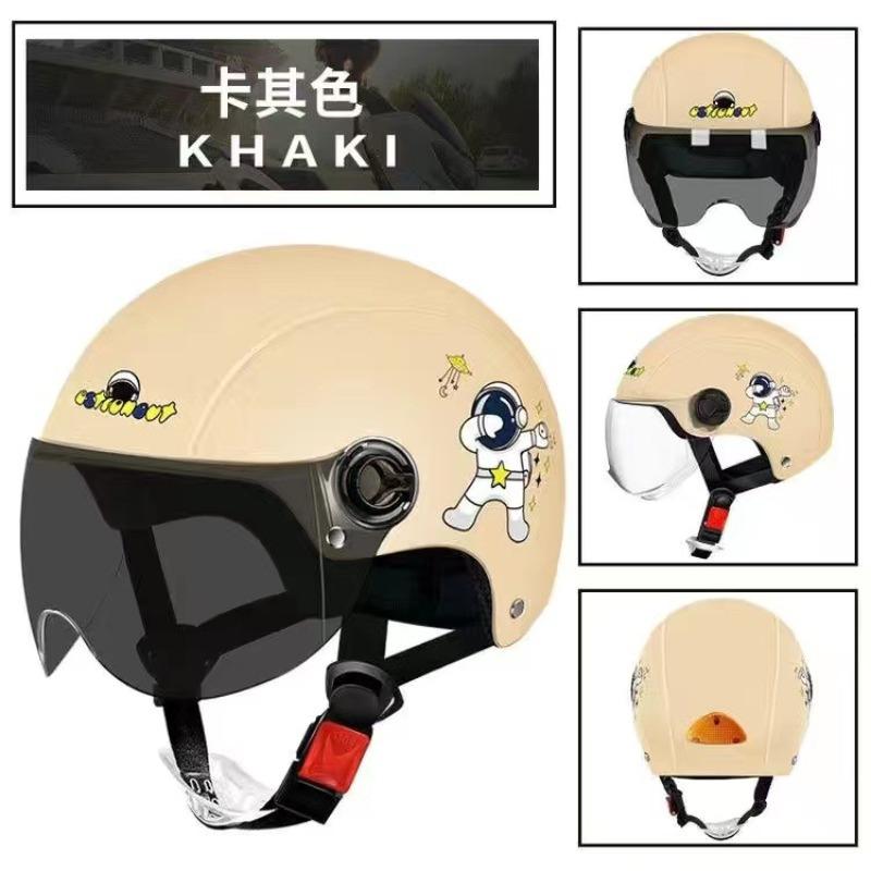 Electric car helmet, battery car riding helmet cute men s and women s battery car summer half helmet, motorcycle hard hat