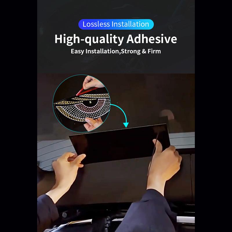 Lumină LED Interior Auto Panou LED Flexibil Lumini Ochi de Diavol Lampă Decorare Auto