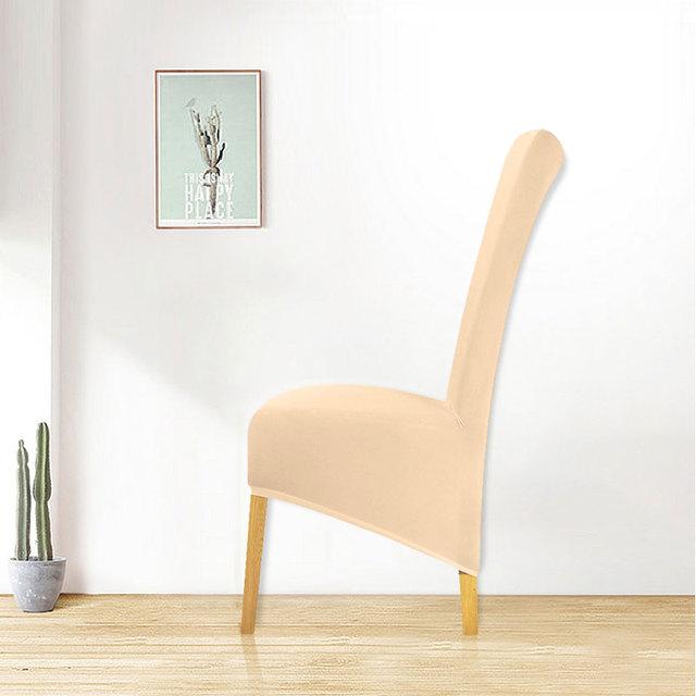 

Чехлы для стульев размера Xl, эластичная ткань спандекс, чехол для сиденья для обеденного стула, ресторана, отеля, вечеринки, свадьбы, банкета, стула XL Size кремовый