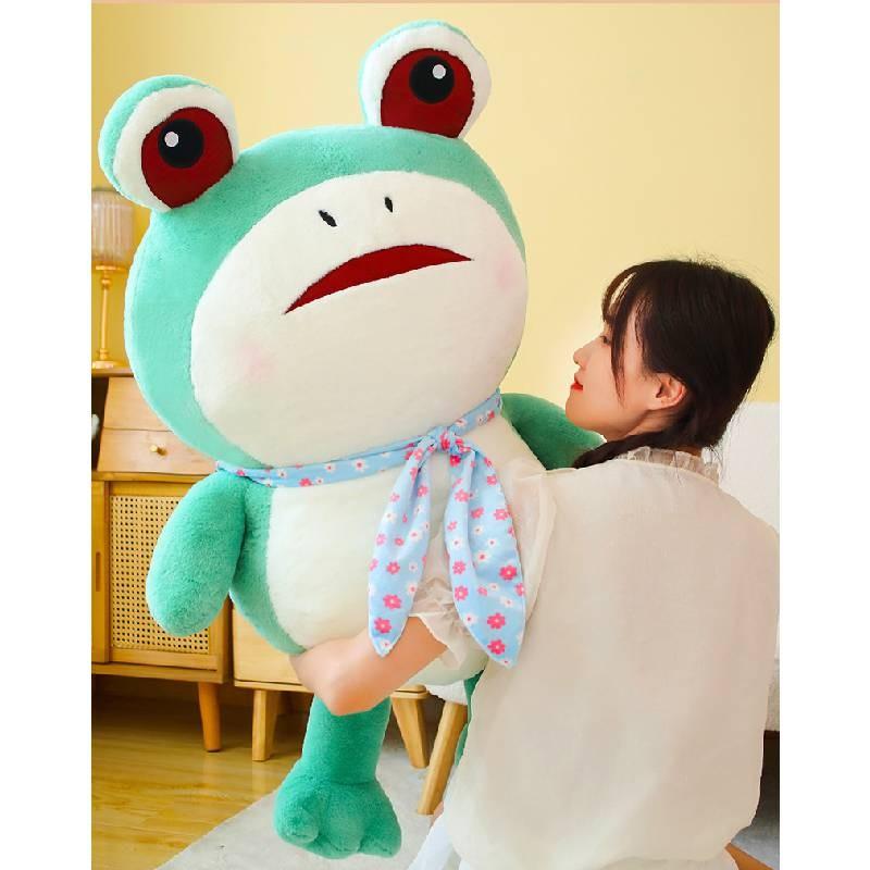 Eyed Frog Big Plush Toy Cute Cartoon Girl Kids Companionship Doll Birthday Gift