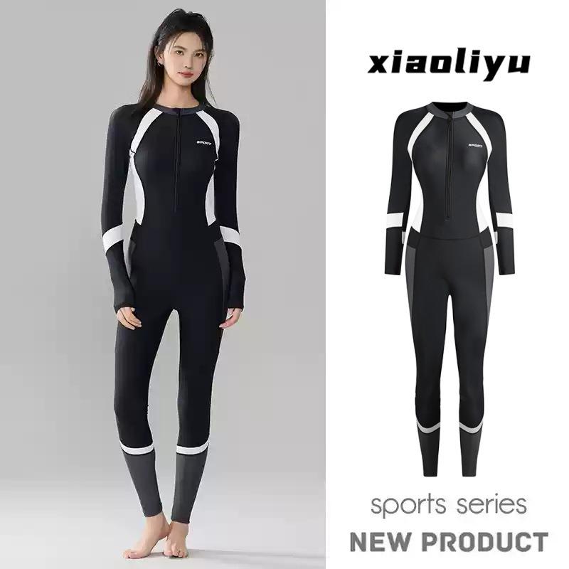 Women's Long Sleeve Full-Body Quick-Dry Sun Protection Diving & Surfing Suit