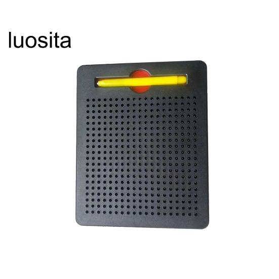 1 Set Kids Magnetic Drawing Board with 380/714 Steel Balls, Retractable Pen, Toddlers Early Education Dot Art Painting Pad, Children Boys Girls Gift