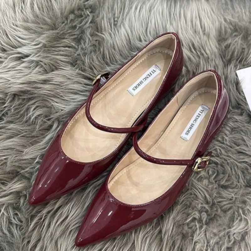 Fashion Women's fashion inner increase single shoes fall new pointed head shallow mouth anti-slip wear-resistant low-top shoes