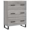 VidaXL Buffet sonoma gris 69,5x34x90 cm bois d'ingénierie 827882