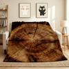 Wood Texture Flannel Blanket Throw Blanket Soft Warm Sofa Bed Camping Car Home Decor Unique Christmas Gift C9301801