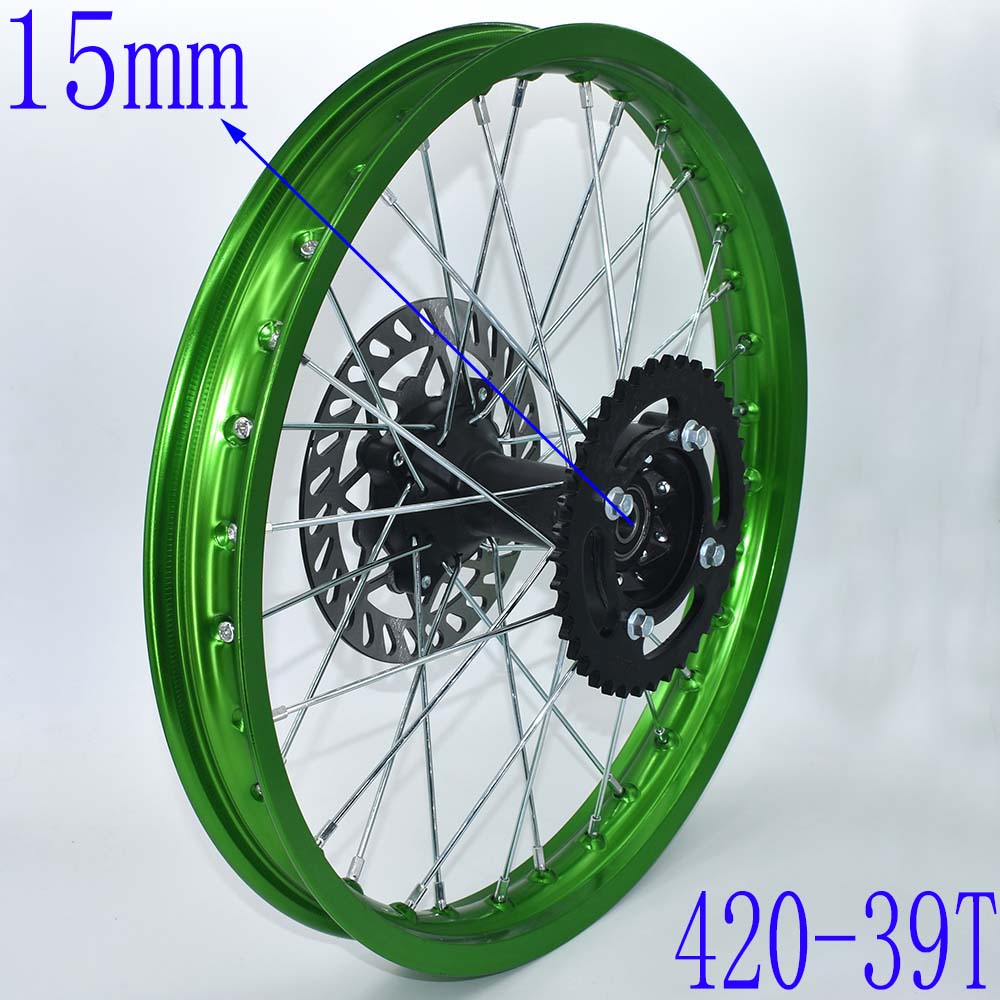 Rear Rims Aluminum Alloy Circle Of 17" Wheel 1.60 X 17" Inch with Disc Brake Sprocket for KLX CRF Kayo Apollo BSE Dirt Pit Bike