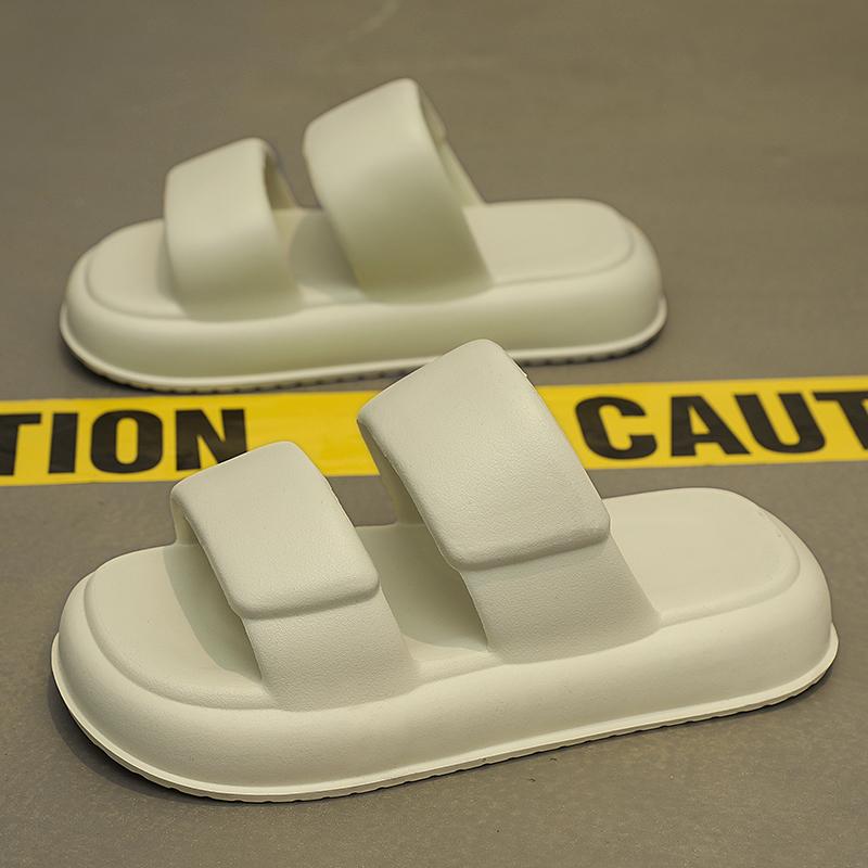 Mode Nya Herr EVA Tofflor Halkfria Högelastiska Inomhus-Utomhus Herrtofflor Mjuka Bekväma Lätta Herrsandaler Tofflor Strandskor för Män