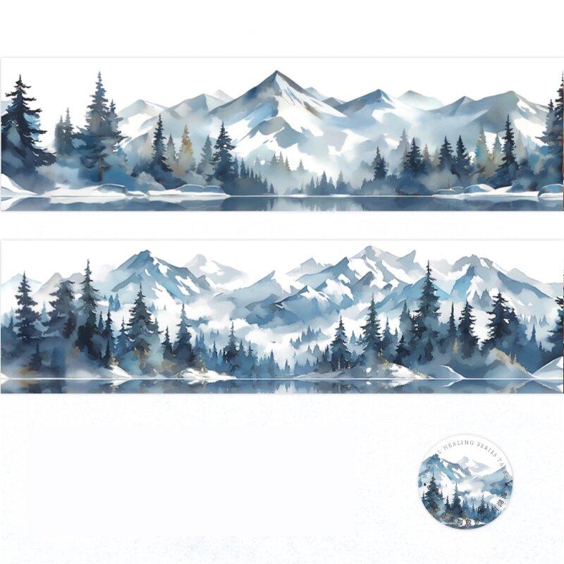 

1Roll PET Waterproof Tape Natural Healing Series For DIY Handbook Water Cup Envelope Diary Glass Cup Decoration