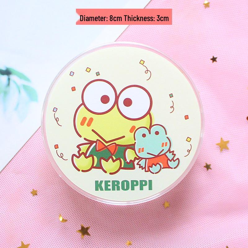 Transparent Cartoon Storage Box: Cute Round Organizer for Snacks, Candy, Gifts, or Cosmetics.