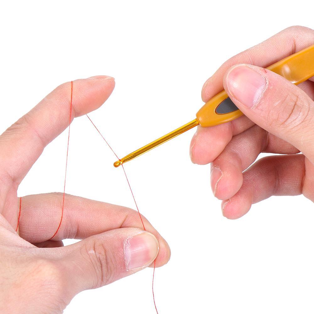 DIY Craft Sewing Needles Aluminum Yarn Crochet Crochet Hooks Knitting Needles Weave Tools