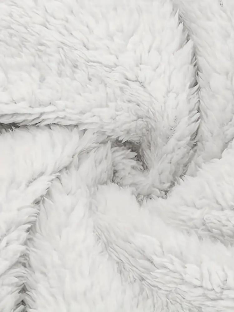 Women's Long Sleeve Round Neck Casual Loose Warm Hooded Fleece Sweater Midi Dress