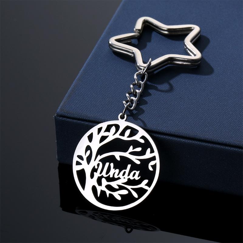 Custom Life of Tree Name Necklace Family Member Happiness Tree Pendant E-platedName Necklace Please submit your photos