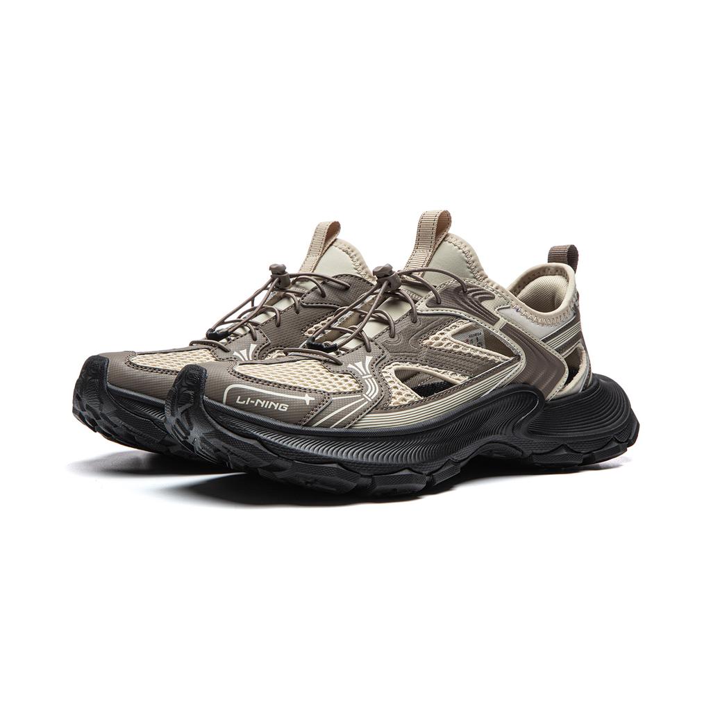 Li Ning Star Halo 2 Slip Resistant, Abrasion Resistant, Lightweight River Trekking Shoes Men's Beige Brown AGUW013-4