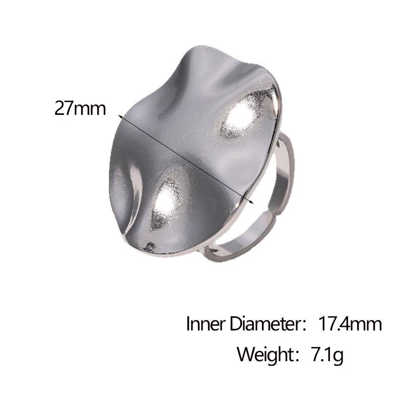 

Міжнародне гофроване кільце з нержавіючої сталі: Жіночі Високоякісні Нішеві Дизайни, Модні Титанові Прикраси, Що Служать Довго