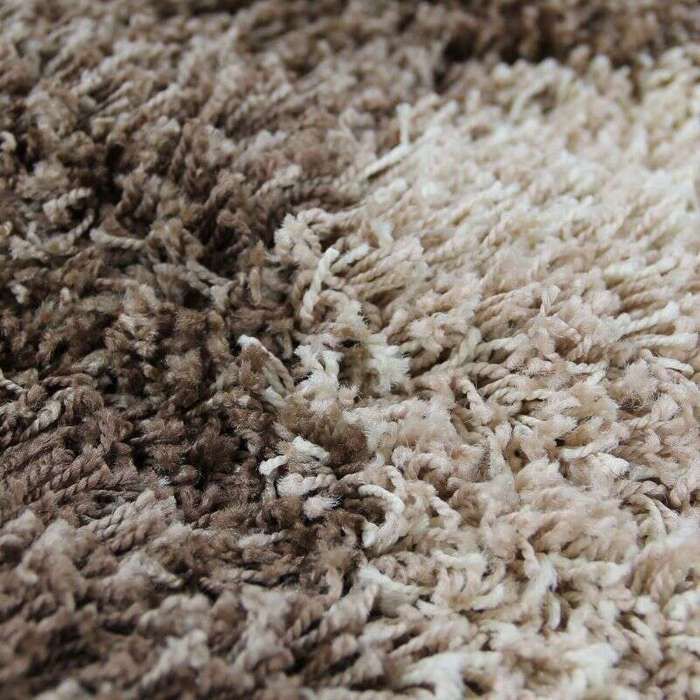 Living Room Rug with Long Pile Pebble Patterns Chocolate 120x170