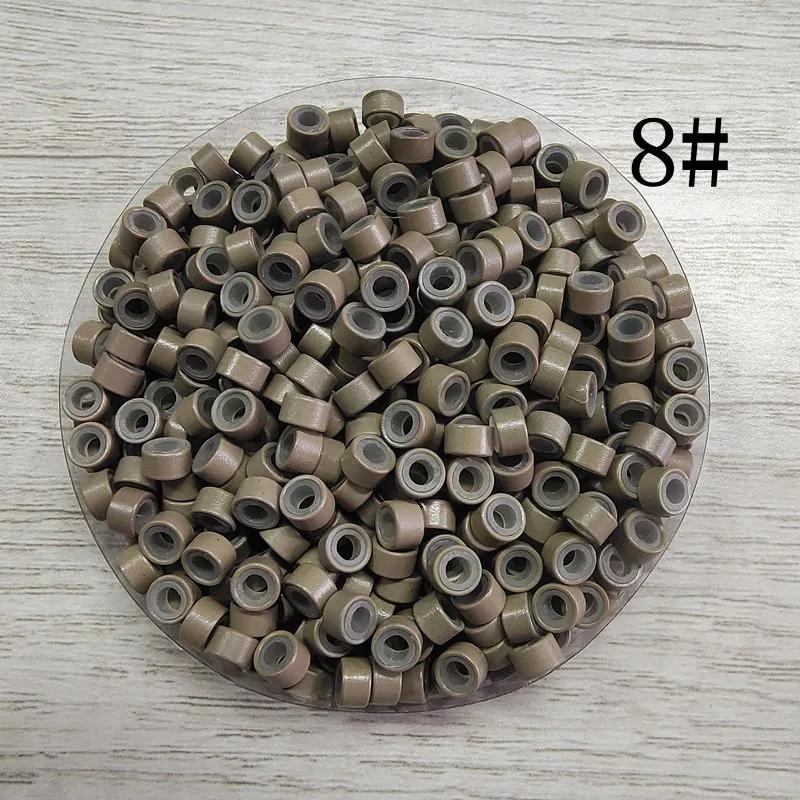 1 Beutel/100 Stück Mikroglieder/Perlen + 1 Stück Zugnadel + 1 Stück Häkelnadel + 1 Stück 3-Loch-Zange für Haarverlängerungen