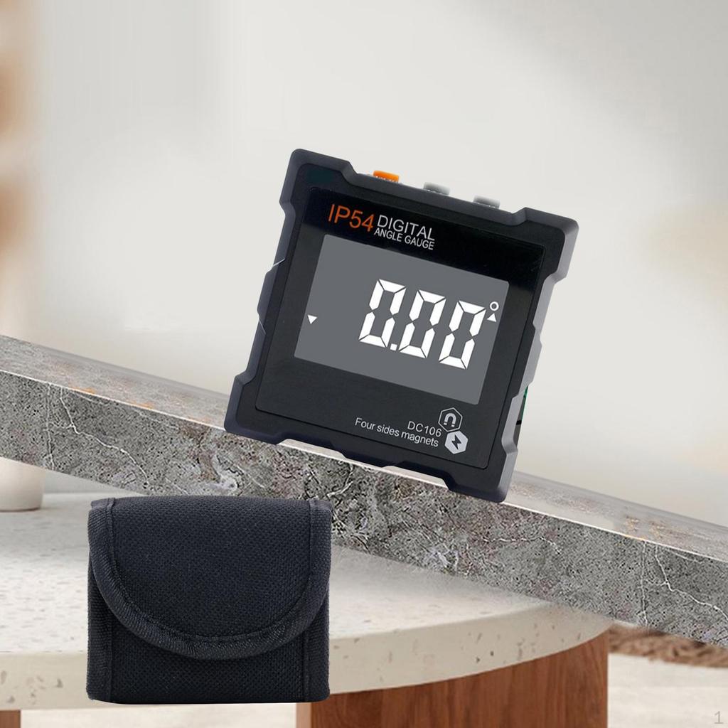 Digital Angle Portable with Backlight Electronic Level Range 4x90 Degree for Construction