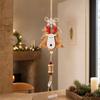 Wooden Christmas Tree Bell Hanging Ornament for Festive Holiday Decoration