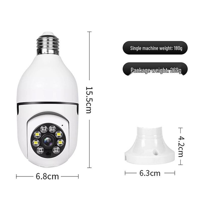 2MP Wireless WiFi Security Camera Bulb with Mobile Phone Remote Access