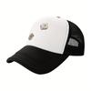 Heart Dice Trucker Hat Adjustable Breathable Mesh Baseball Cap Casual Outdoor Unisex