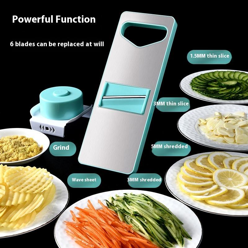 Household Potato Shredder Stainless Steel Multi-functional Vegetable Cutter Kitchen Vegetable Cutting Artifact Radish Grater Silk Wiper