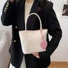 Mit Herzanhänger Unterarmtasche Koreanischer Stil Oxford-Stoff Umhängetasche Nylon-Tragetasche Damen