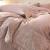 Luxury Embroidered Cotton Bedding Set: Breathable Hotel-Style Duvet Cover & Bed Sheets