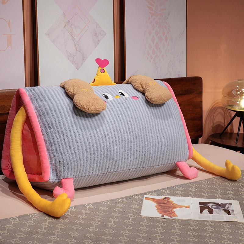 Cartoon Toy Plush Soft Cushion Cover With Washable Insert For Bed Sofa Decor