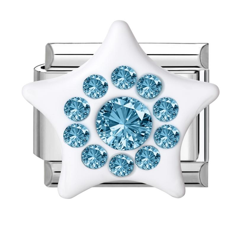 Shiny Zircon Bow Knot Cherry Heart Butterfly Pendant Italian Charm Links Fit 9mm Stainless Steel Bracelet Women DIY Making Gift
