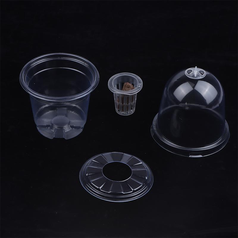 1/5Pcs Visible Clear Plants Germination Cup Transparent Plastic Nursery Growing Box Indoor Garden Greenhouse Seed Starter Tray