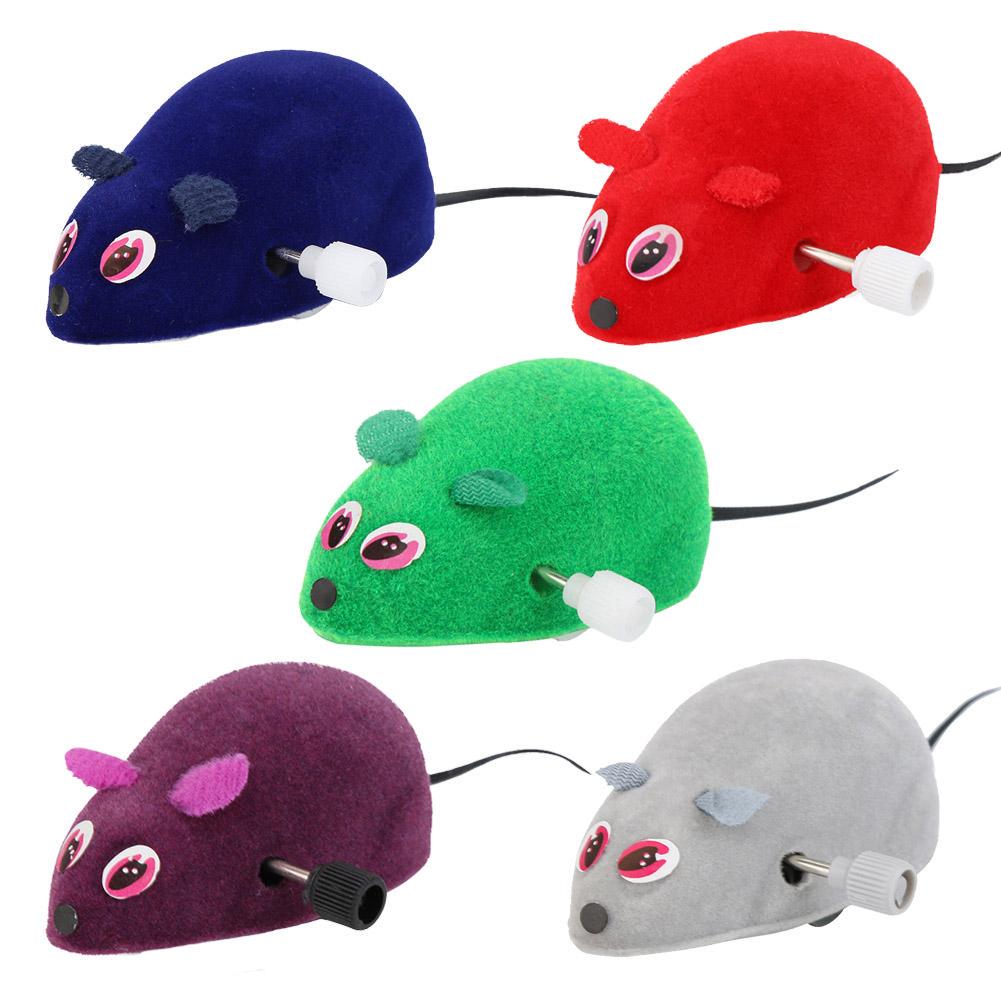 Buy Clockwork Mouse Rats Toy for Cat Kitten Plush Playing Puzzle Funny
