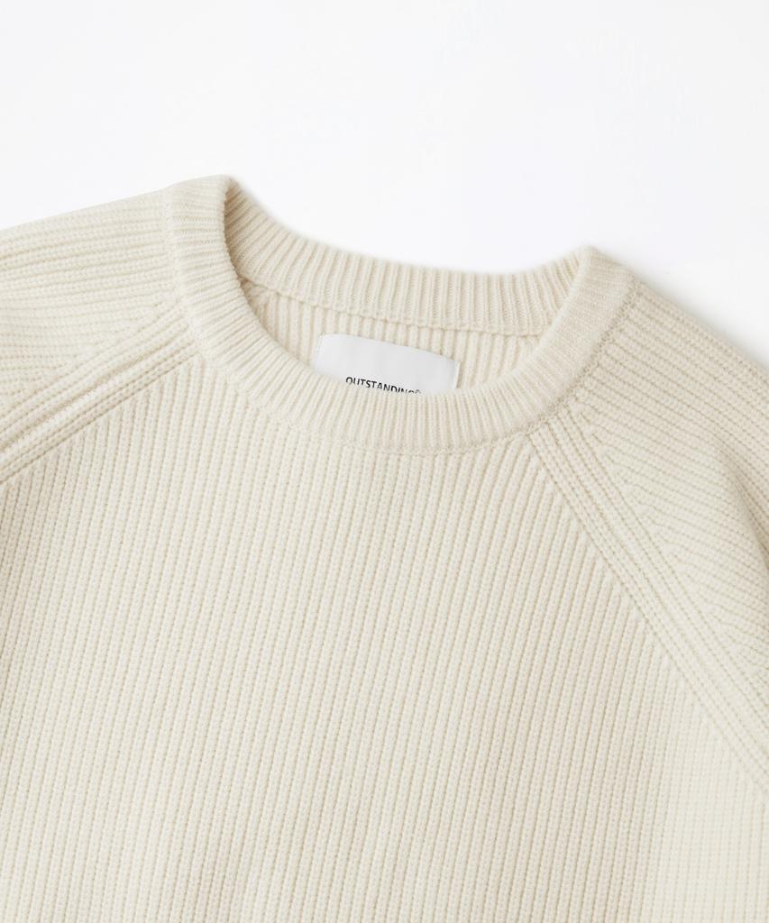 OUTSTANDING Raglan Crew Neck Knit_Ivory