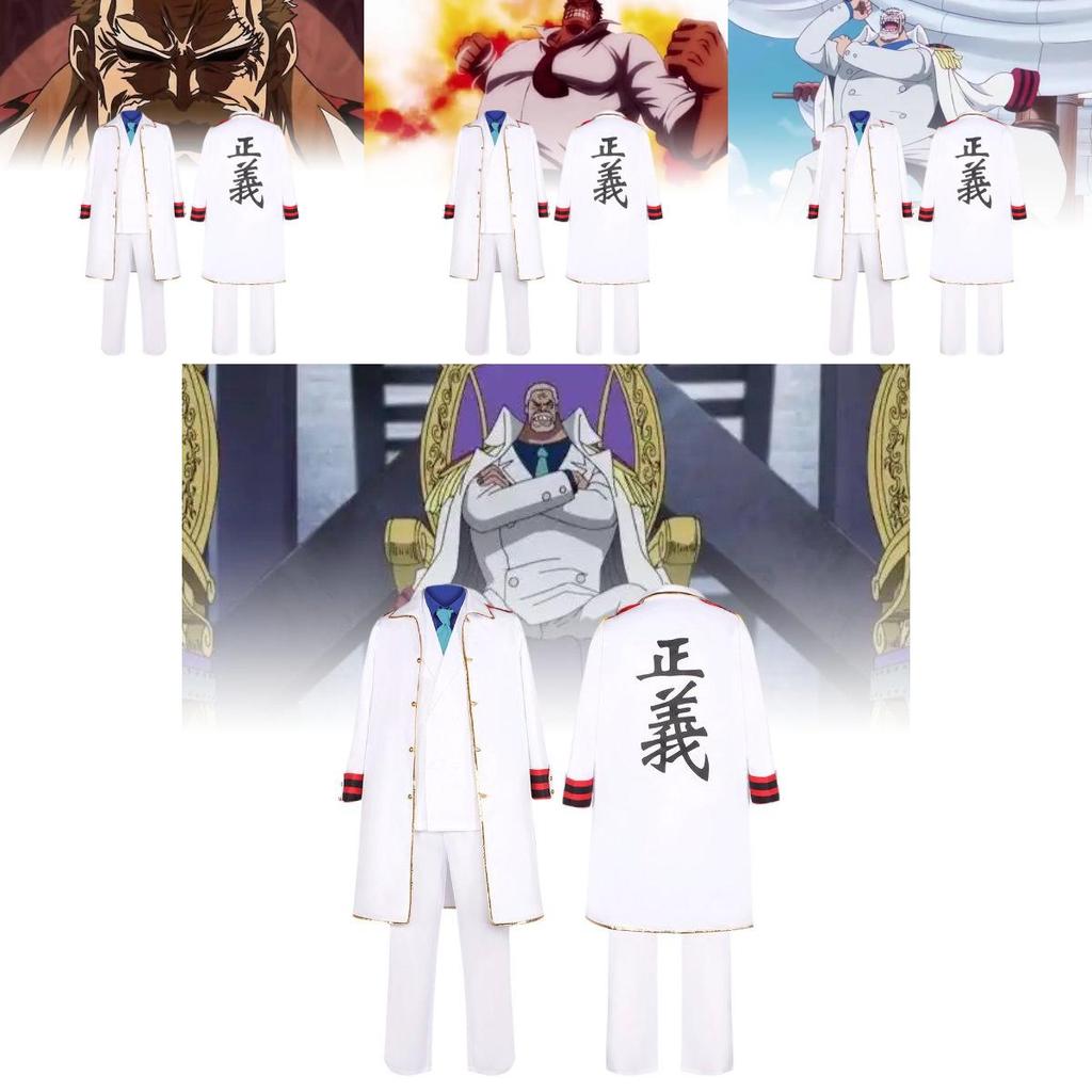 Stylish And Comfortable Pirate King Anime Cosplay Outfit For Admiral Karp With Durable Polyester Fabric And Trendy Street Style