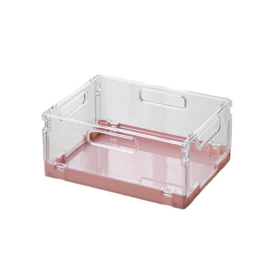 Storage Basket with Cover Easy Assembly Foldable Design Stackable Toy Storage Box