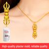 Gold & Silver Tibetan Style Demon-Subduing Vajra Pendant Mold for DIY Jewelry Making