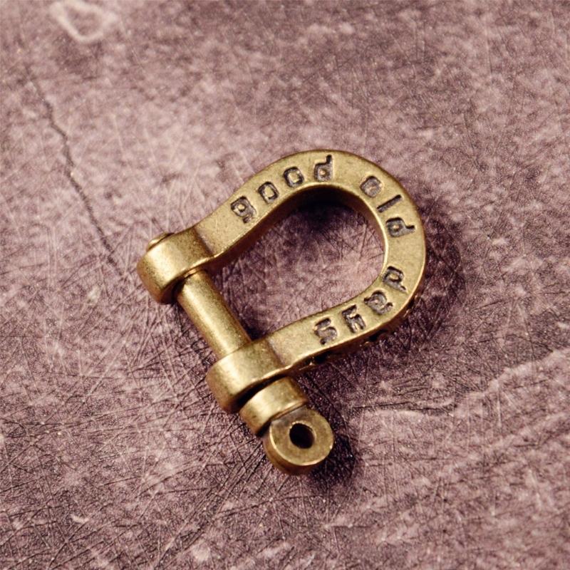 5Pcs Antique Brass Horse Shoe Clasps Screw in Fasteners for Apparel Bags DIY Craft Accessories