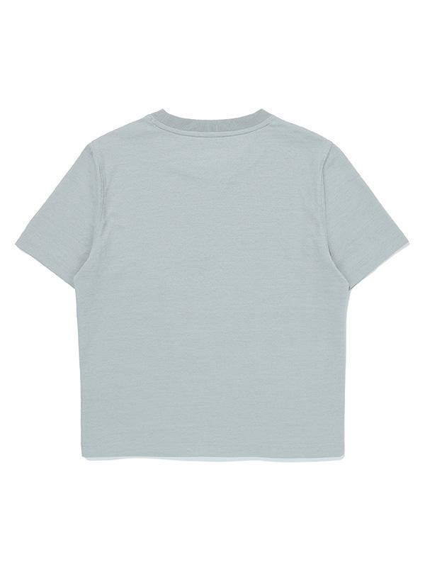 BBC EARTH W Dolphin Short Sleeve Round_Light Mint