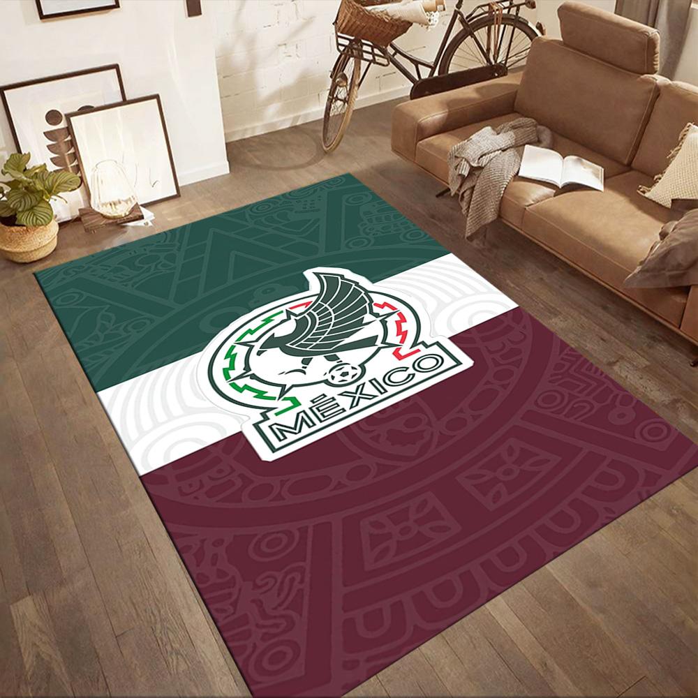 Mexico Logo Square rugs are a great choice for living rooms, bedrooms, home décor, and as gifts.